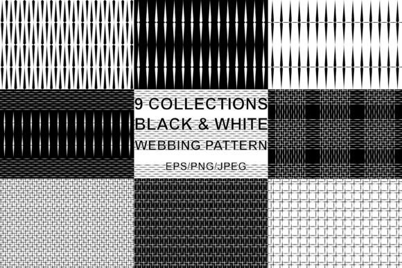 9 Black White Webbing Seamless Pattern: A Versatile Design Resource