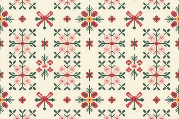 Exploring Ethnic Folk Embroidery Seamless Print