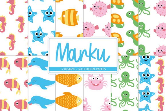 Exploring the Versatility of Sea Animals Digital Papers
