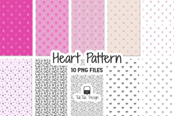 Heart Pattern PNG Love Seamless Bundle: A Creative Essential for Modern Designers