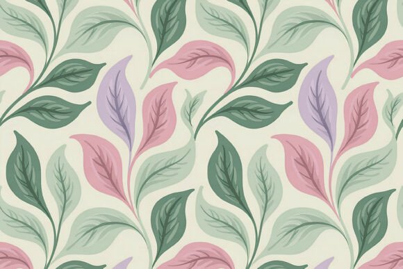 Muted Pink Peach Botanical Pattern: A Timeless Addition to Modern Design