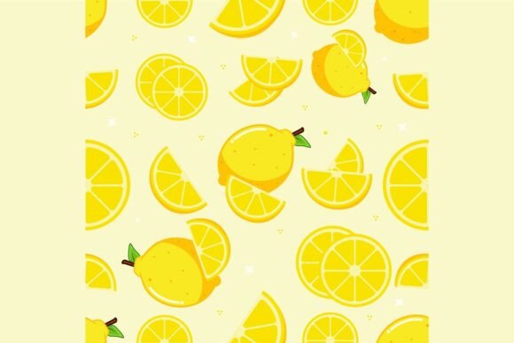 Seamless Lemon Fruit Pattern: A Vibrant Addition to Modern Design