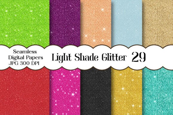 Seamless Light Shade Glitter Digital Papers: A Subtle Sparkle for Creative Projects