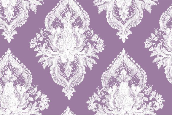 Seamless Pattern 1 Vintage Lace Ornament