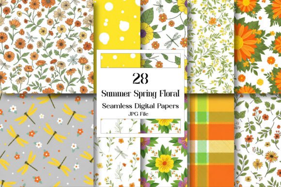 Summer Spring SEAMLESS Floral Digital: A Versatile Design Resource